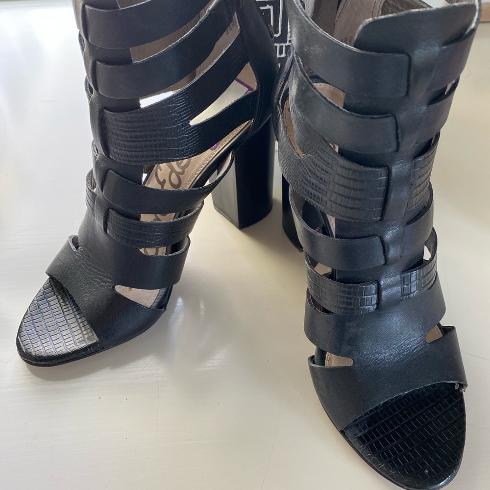 Sam Edelman Cage Leather Heels